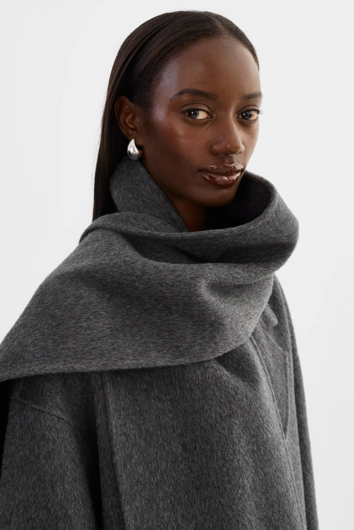 Lamarque - Manteau écharpe en laine Twila