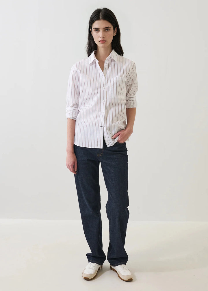 Patrick Assaraf - Chemise style boyfriend avec poche