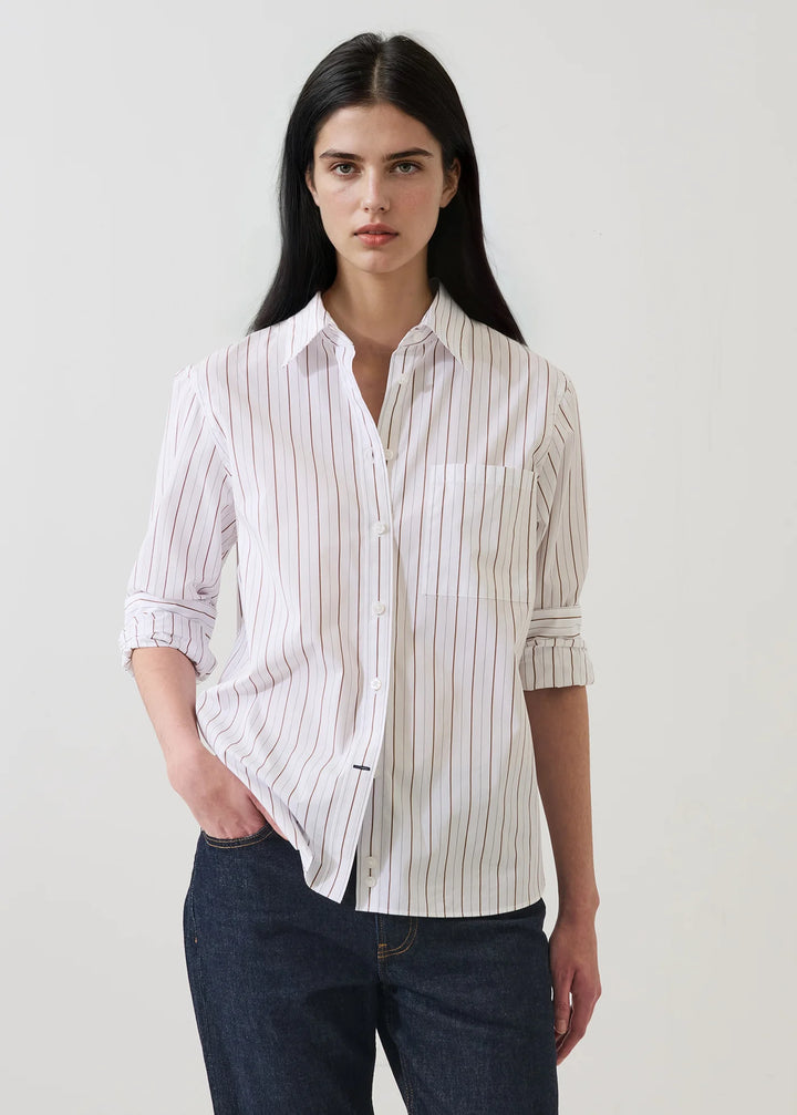 Patrick Assaraf - Chemise style boyfriend avec poche