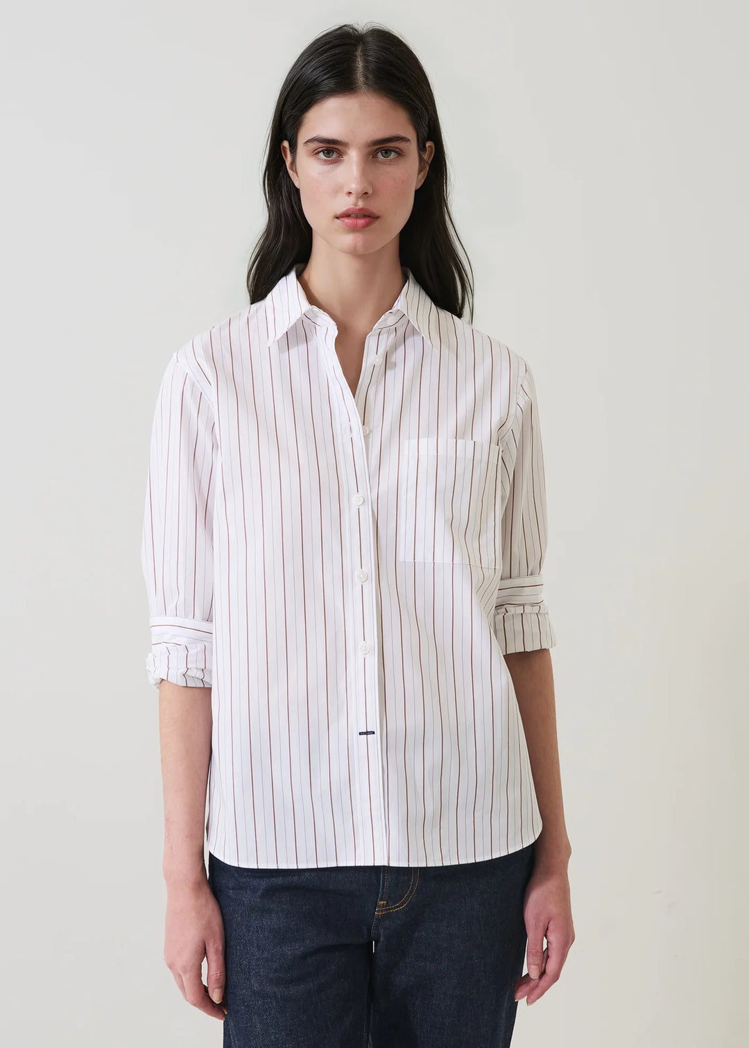 Patrick Assaraf - Chemise style boyfriend avec poche