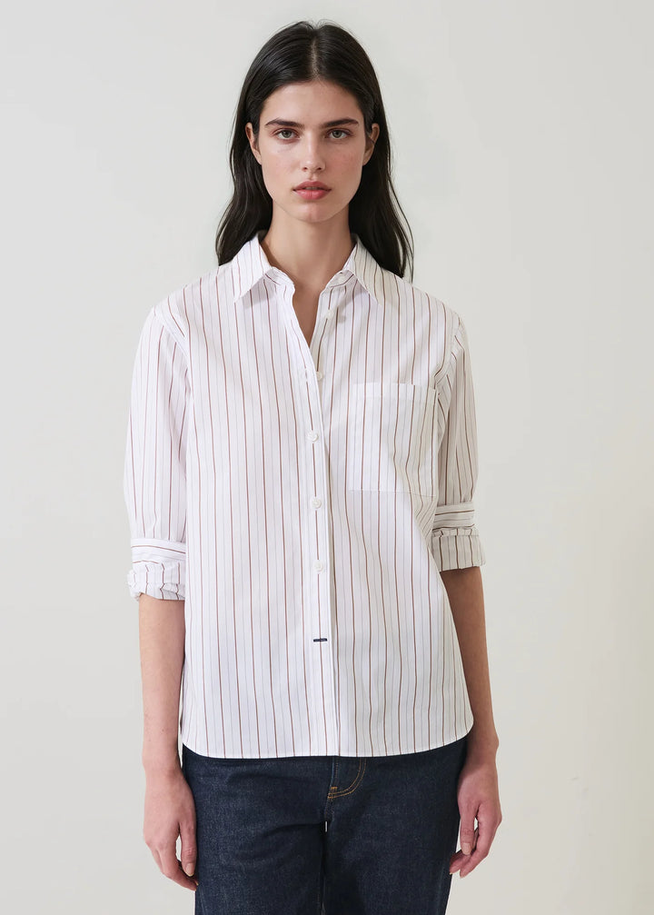 Patrick Assaraf - Chemise style boyfriend avec poche