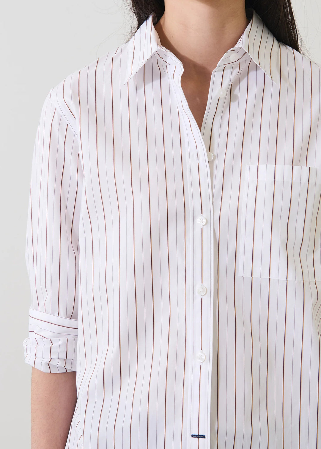 Patrick Assaraf - Chemise style boyfriend avec poche
