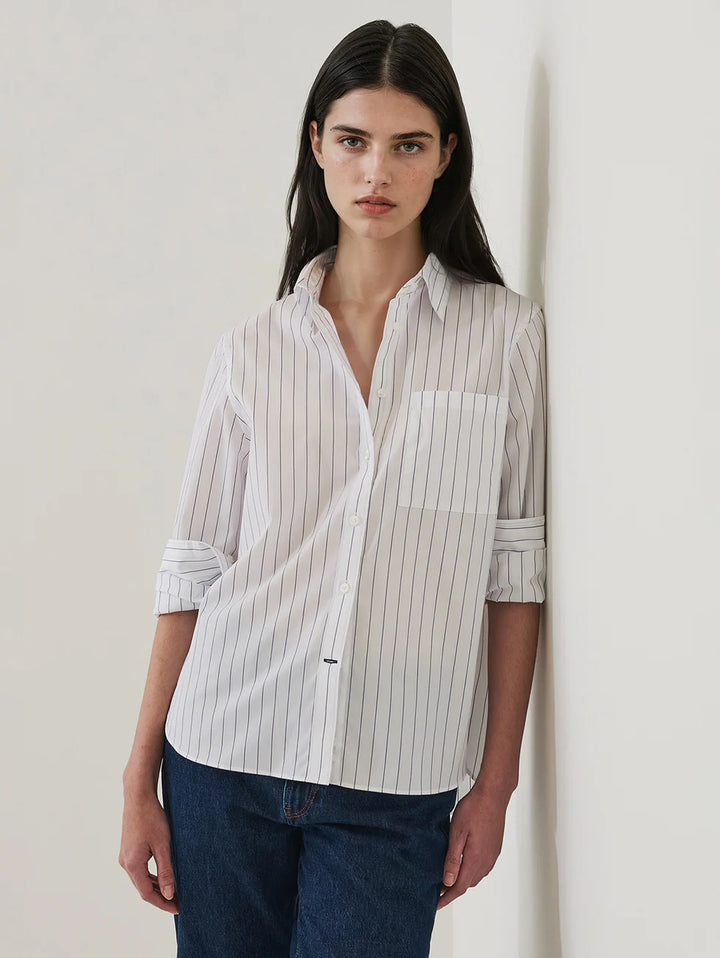 Patrick Assaraf - Chemise style boyfriend avec poche