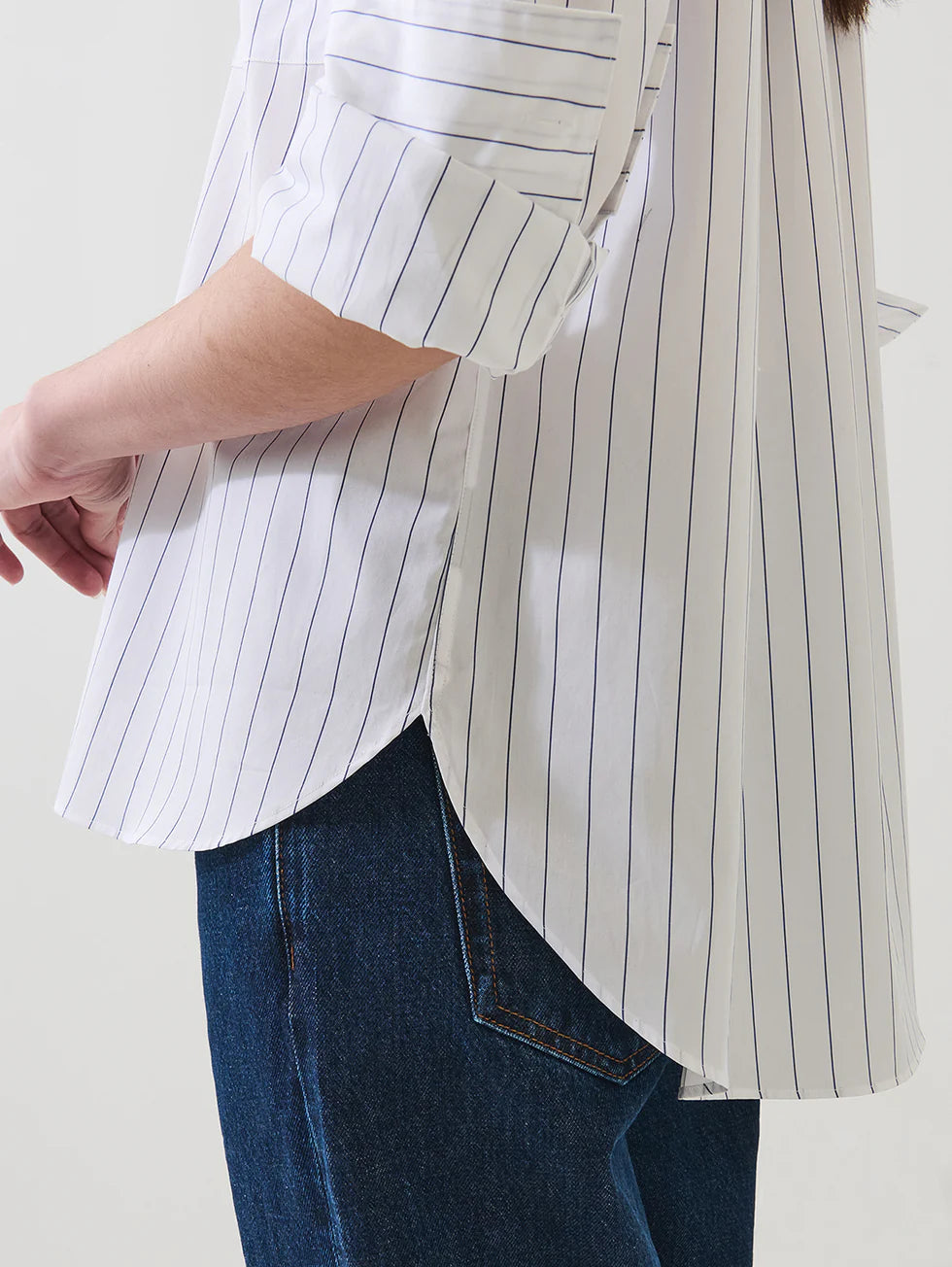 Patrick Assaraf - Chemise style boyfriend avec poche