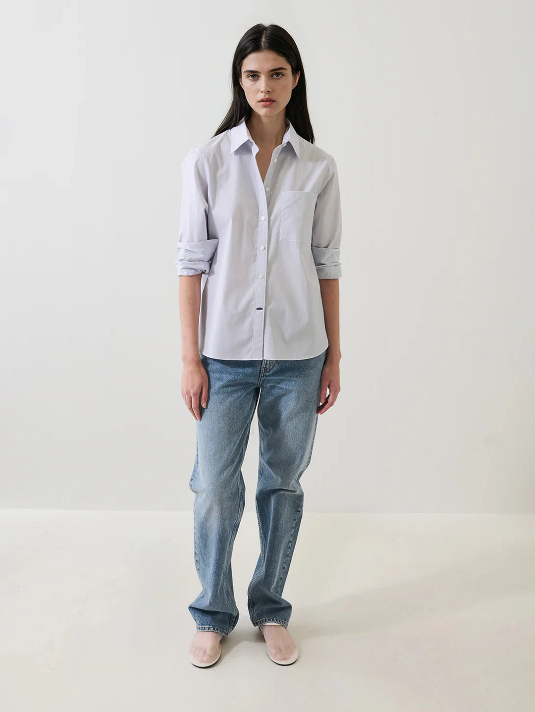 Patrick Assaraf - Chemise style boyfriend avec poche