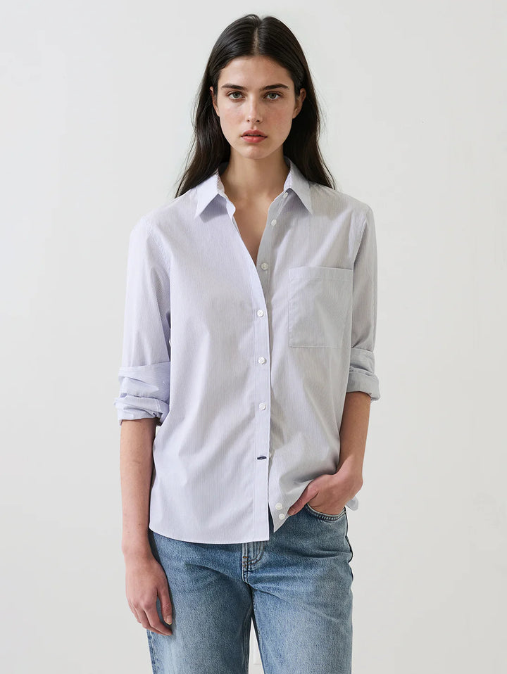 Patrick Assaraf - Chemise style boyfriend avec poche