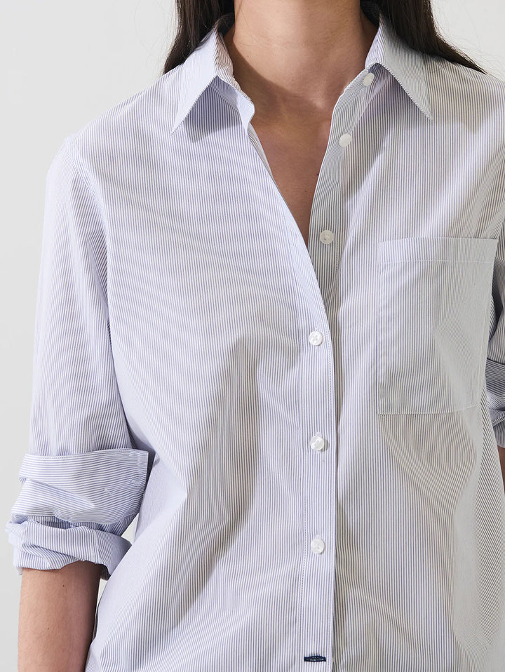 Patrick Assaraf - Chemise style boyfriend avec poche