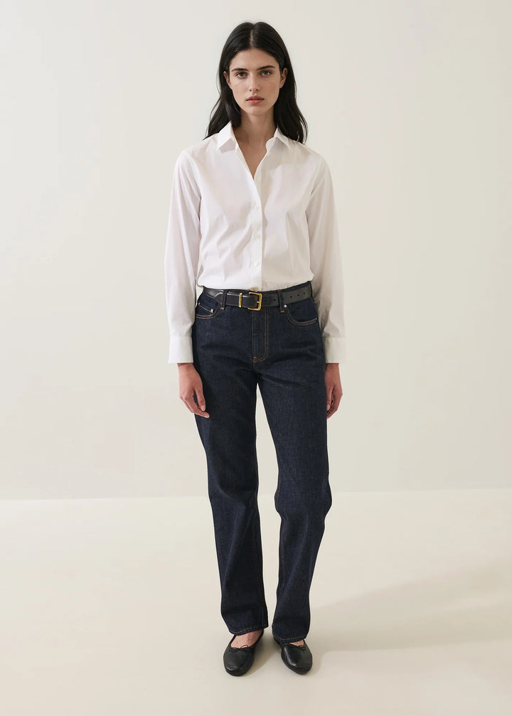 Patrick Assaraf - Chemise classique en coton extensible
