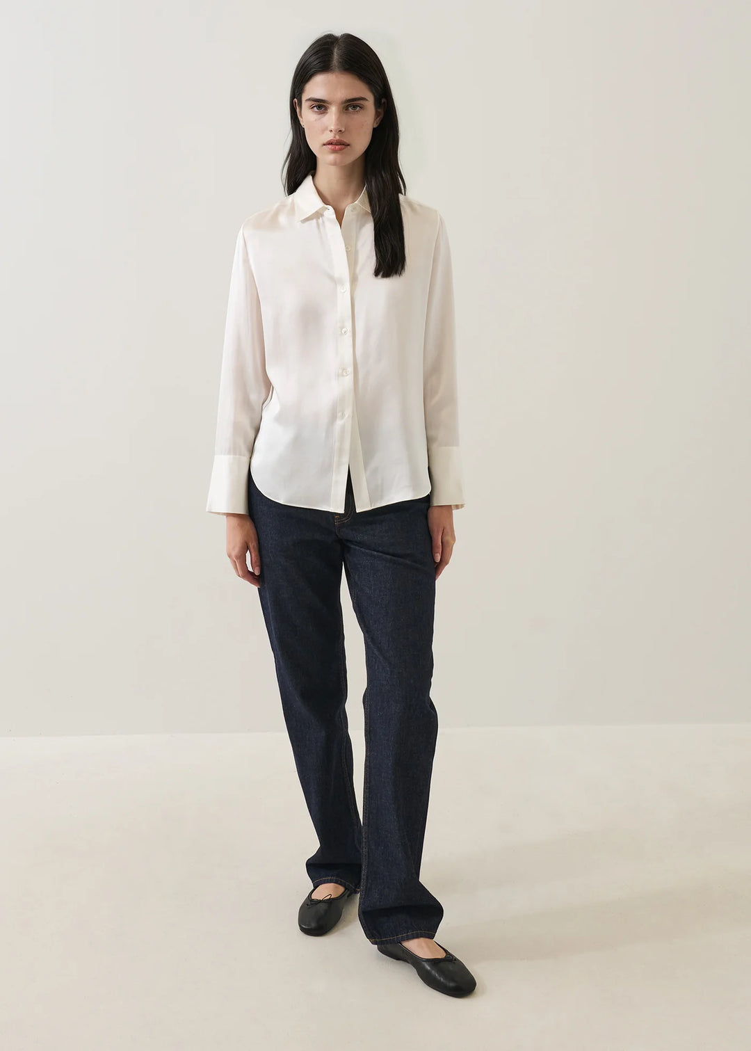 Patrick Assaraf - Chemise en soie coupe décontractée