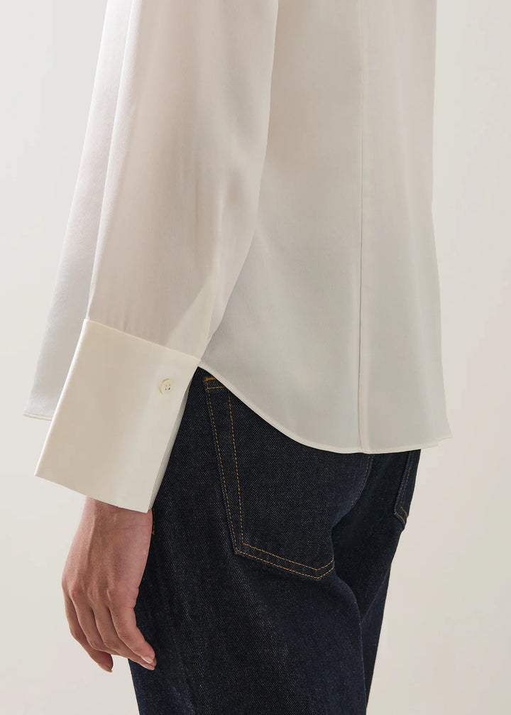 Patrick Assaraf - Chemise en soie coupe décontractée