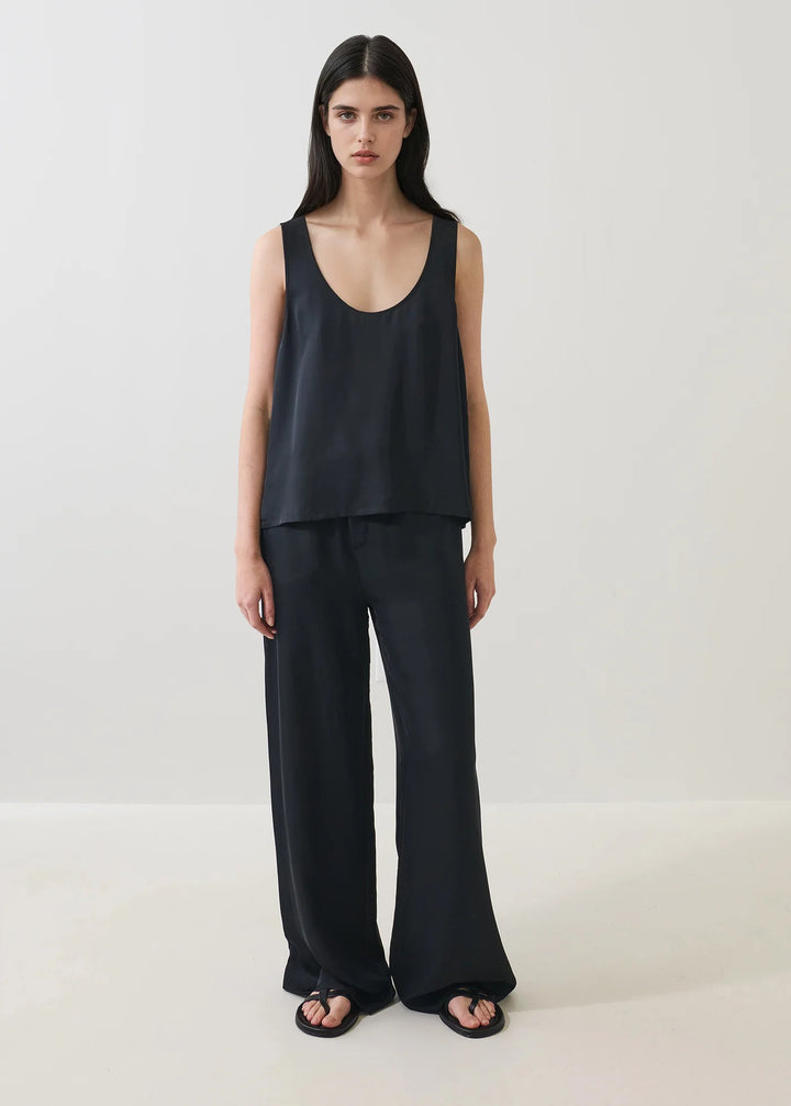 Patrick Assaraf - Débardeur en soie à encolure arrondie