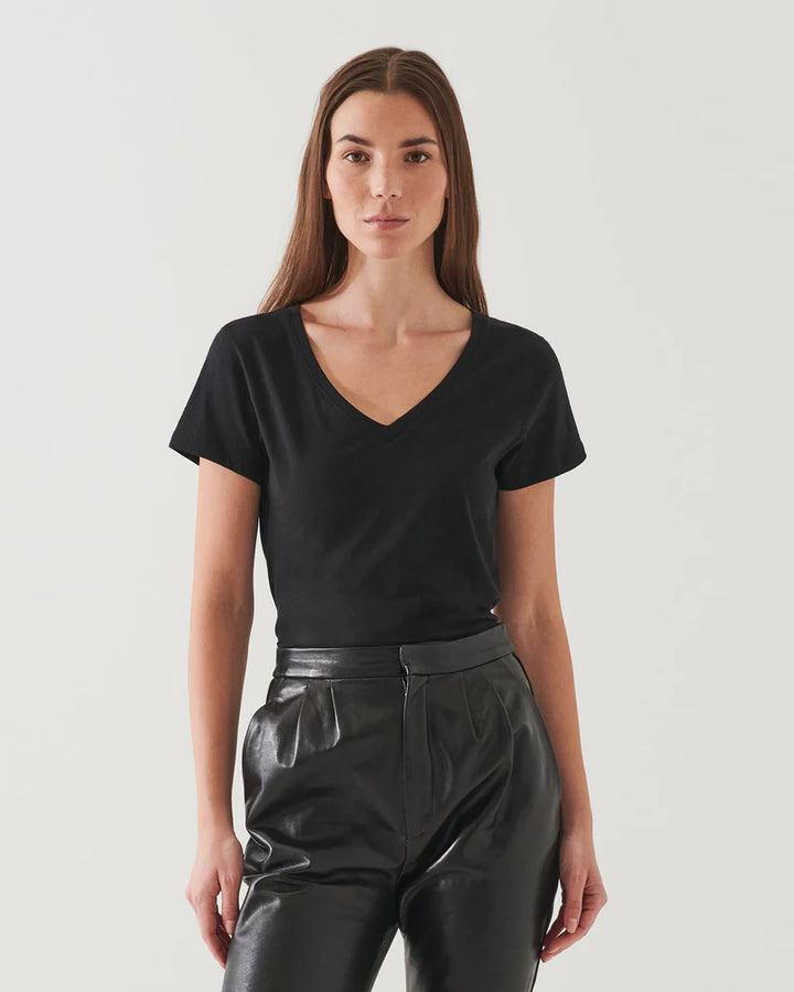 Patrick Assaraf - T. Shirt col V en Pima