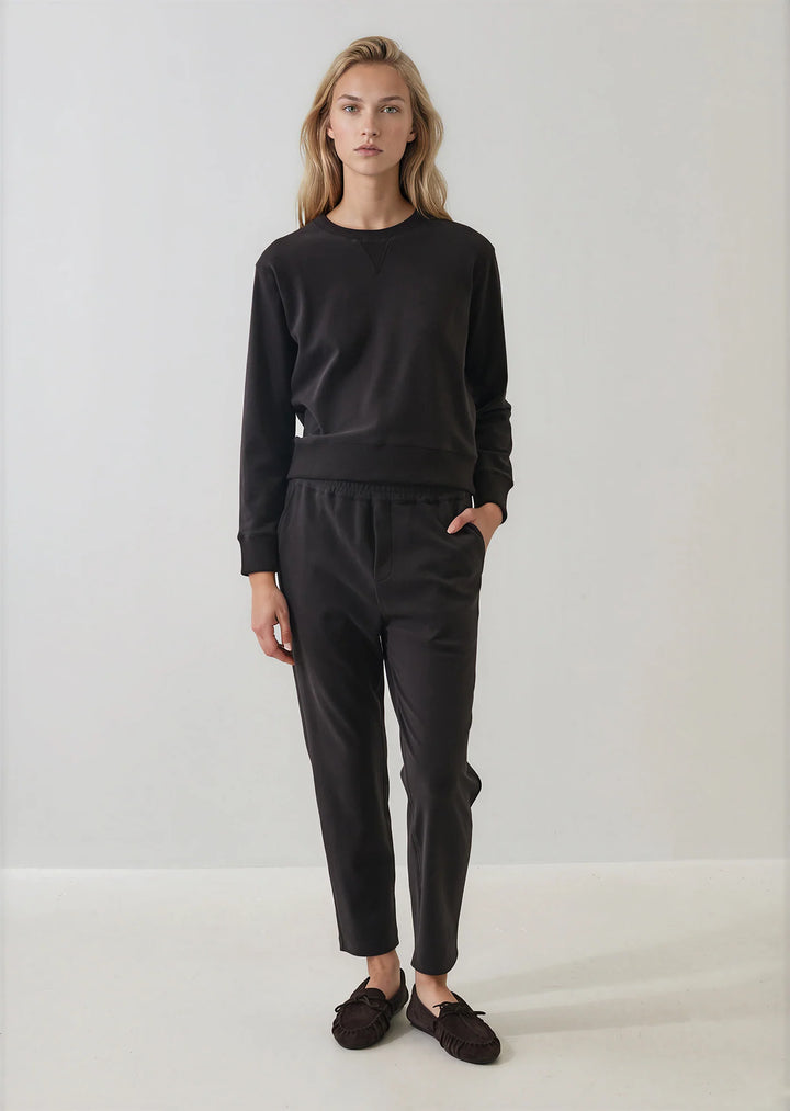 Patrick Assaraf - Pantalon fuselé en coton brossé