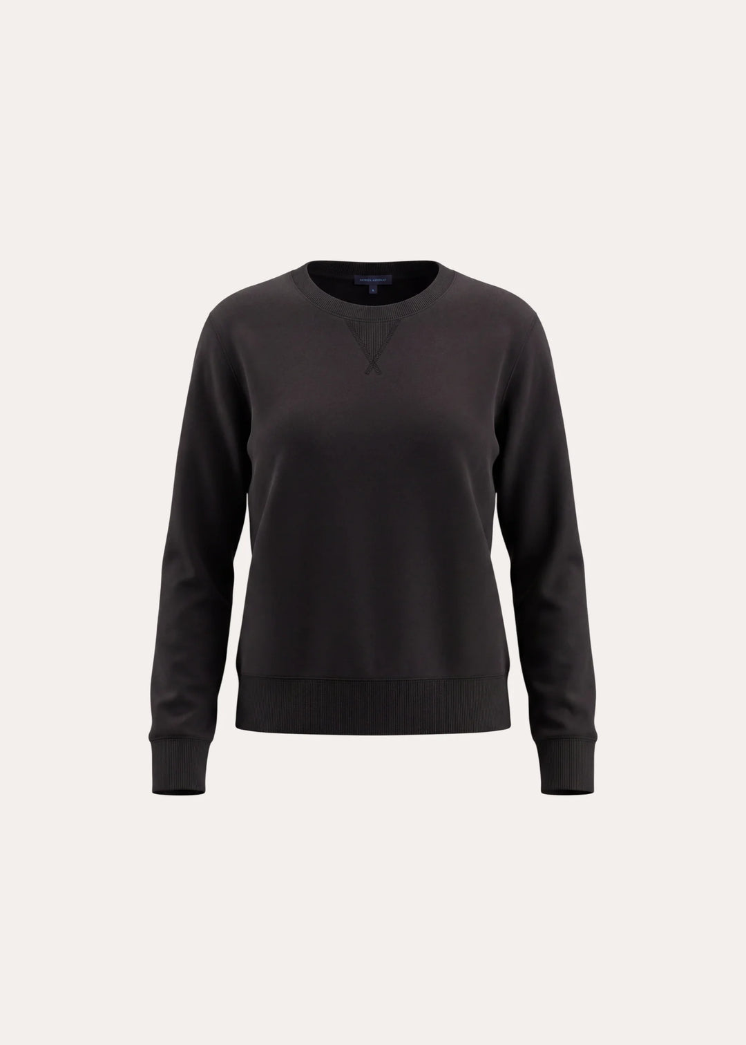 Patrick Assaraf - Sweatshirt court en coton brossé