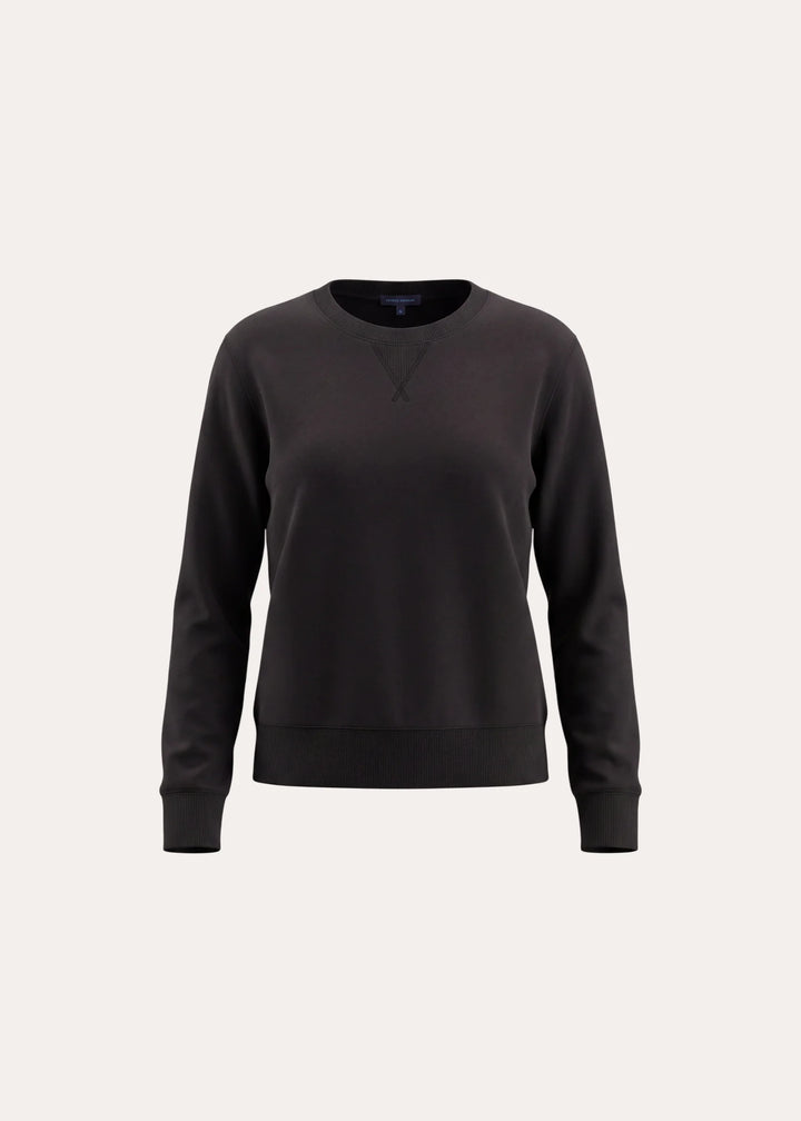 Patrick Assaraf - Sweatshirt court en coton brossé