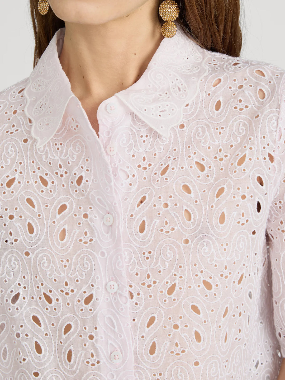 Frame - Chemise The Paisley Eyelet