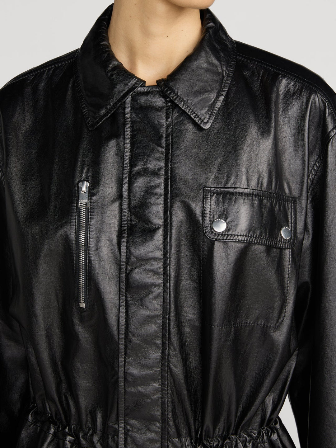 Frame - Veste The Paper Leather Safari