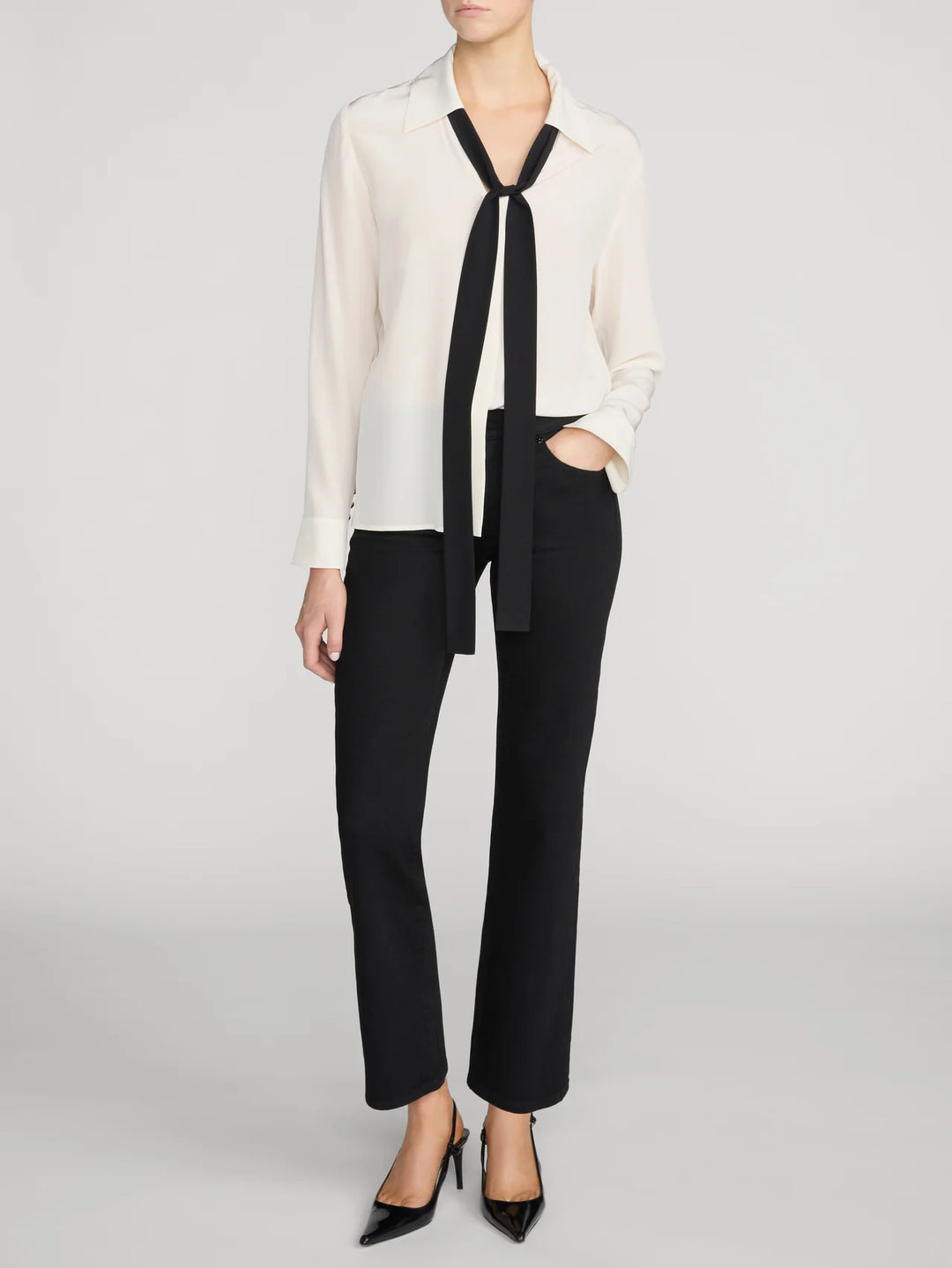 Frame - Chemise The Contrast Tie