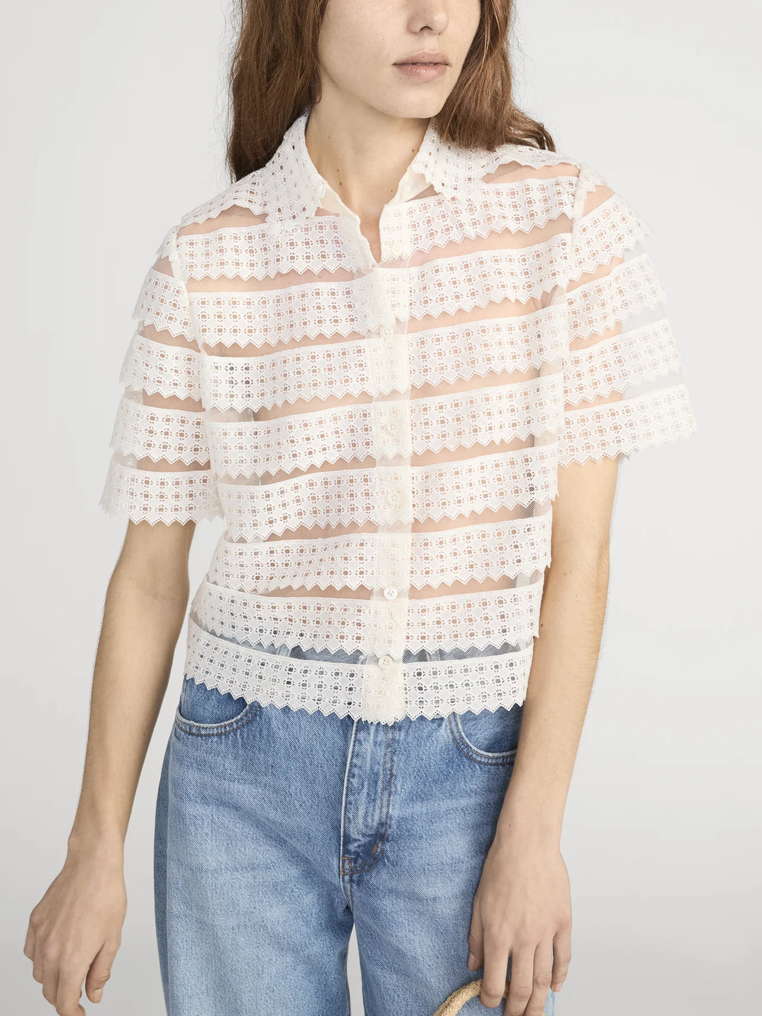Frame - Chemise The Lattice Crochet