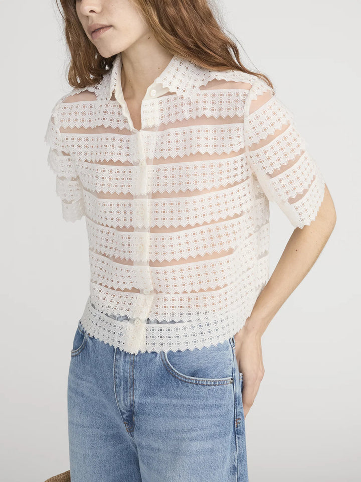 Frame - Chemise The Lattice Crochet