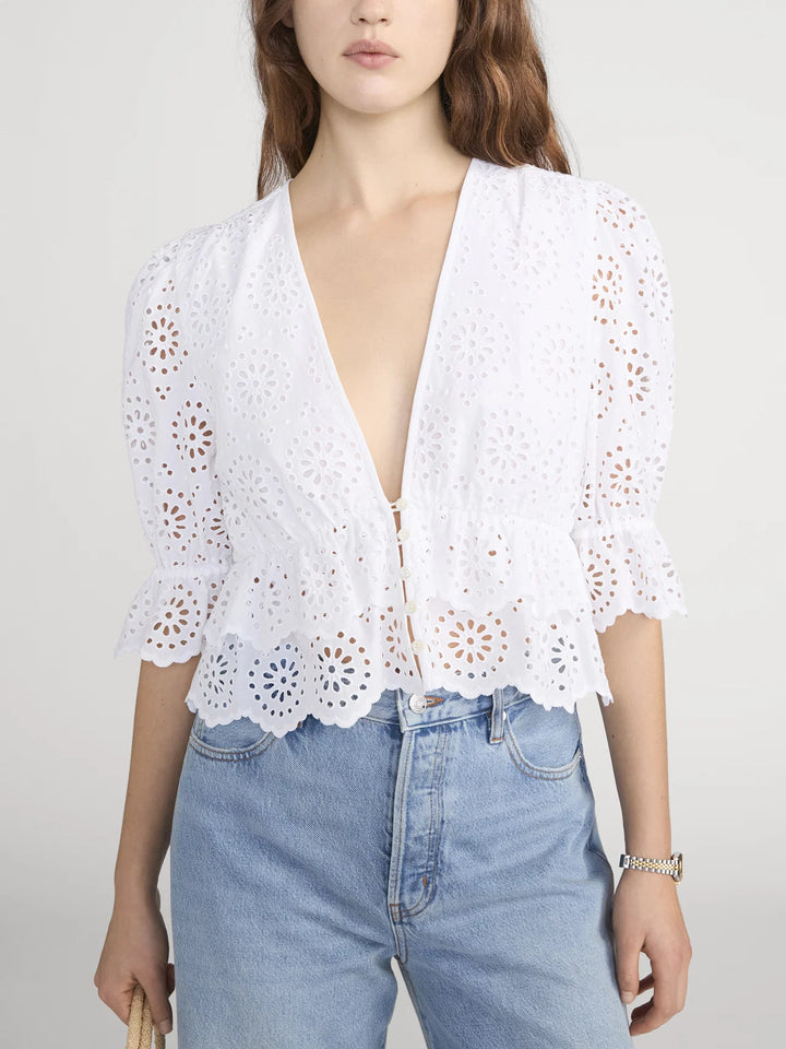 Frame - Blouse The Solstice Eyelet