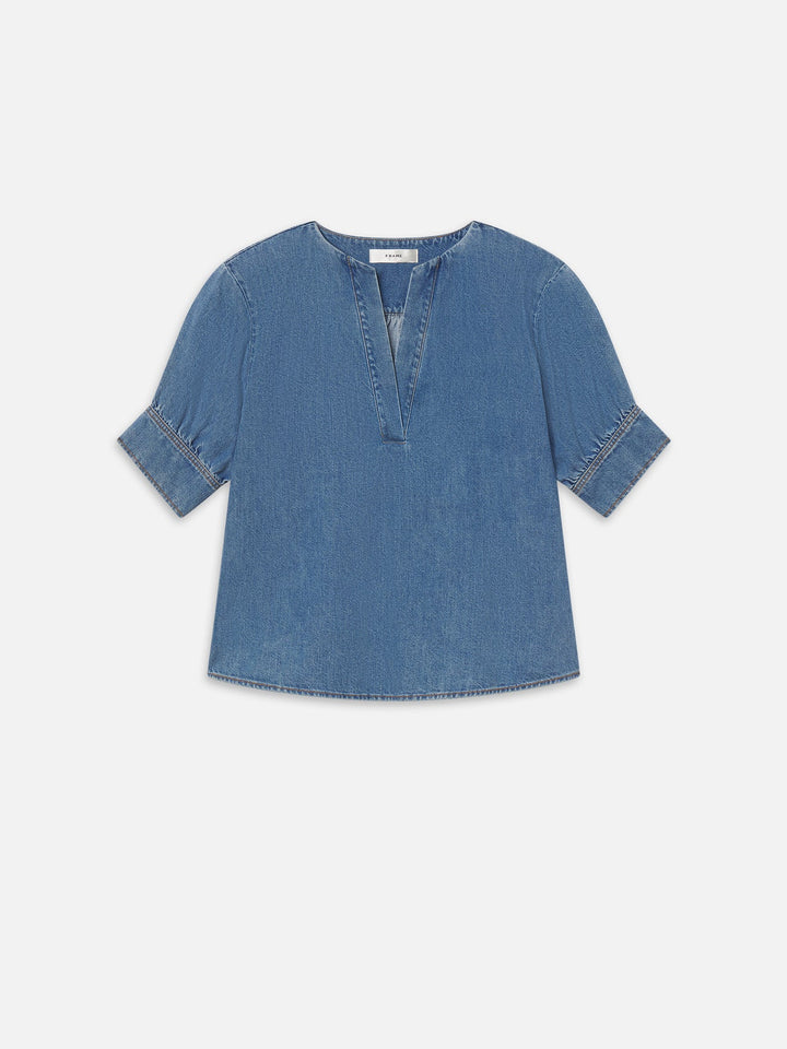 Frame - Blouse The Denim V Neck Popover