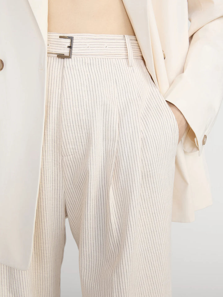 Frame - Pantalon The Striped Wide Leg