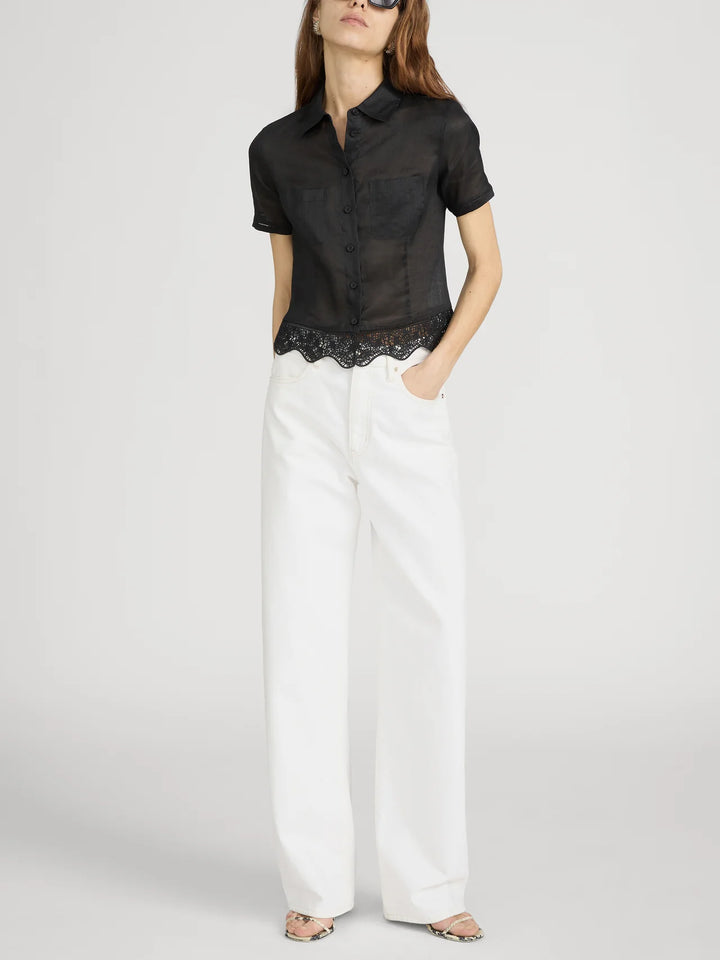 Frame - Chemise The Embroidered Seaside