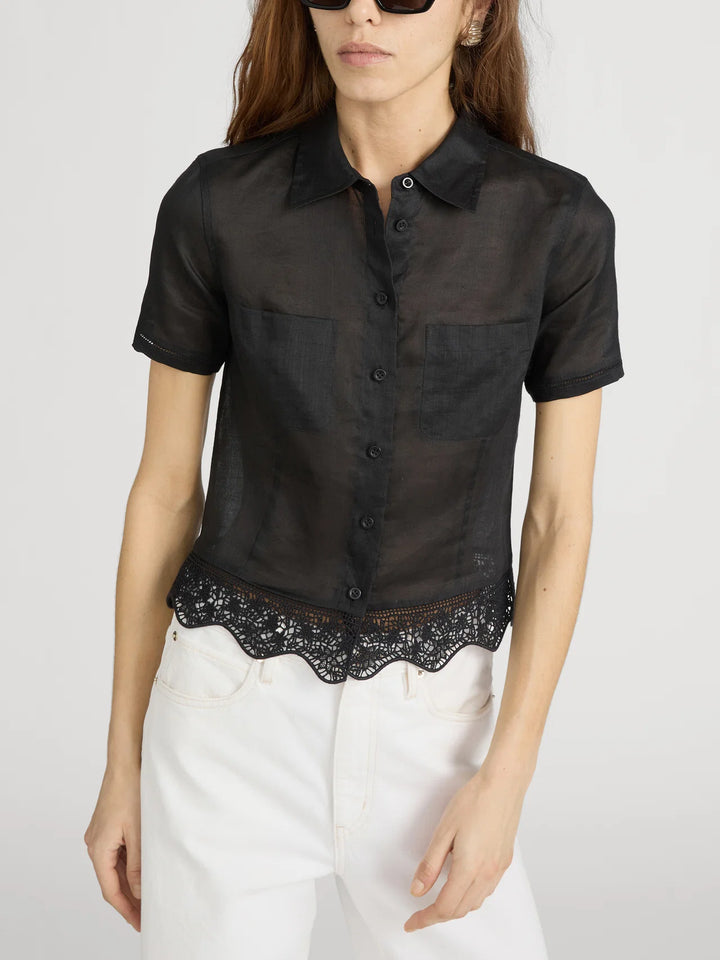 Frame - Chemise The Embroidered Seaside