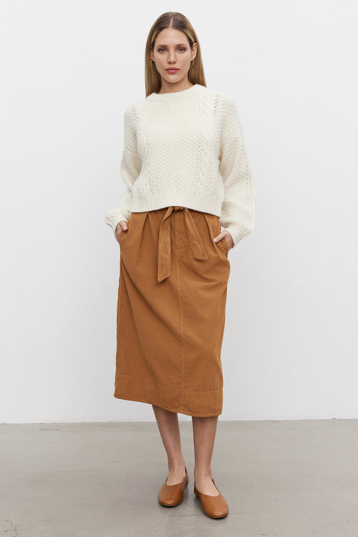 Velvet - Kennedy Cotton Corduroy Skirt - Boutique Billie 