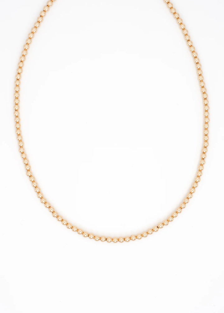 Flora - Collier 16 po en or rempli avec billes 3 mm