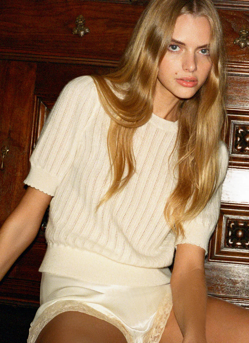 Frame - The Ladder Pointelle Sweater