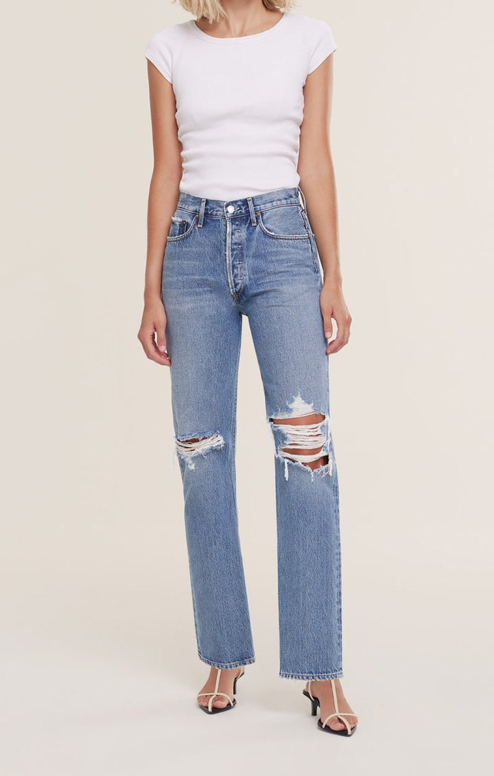 Agolde - Lana Mid Rise Vintage Straight Jean