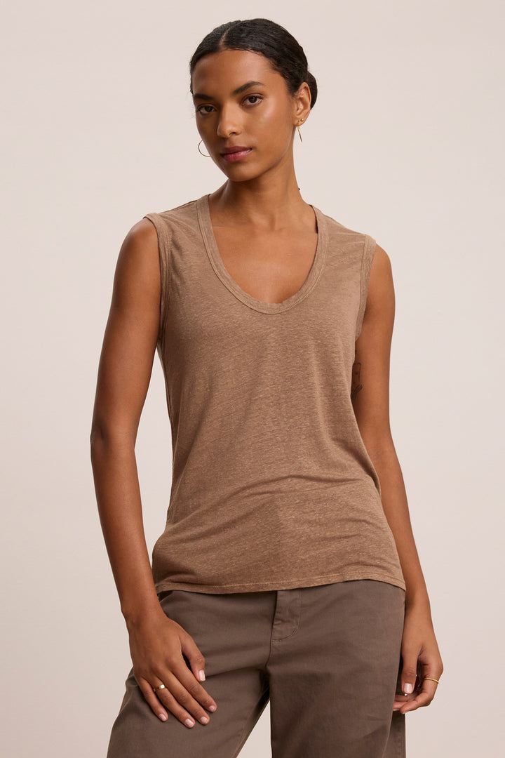 Velvet - Anca Linen Knit Top - Boutique Billie 