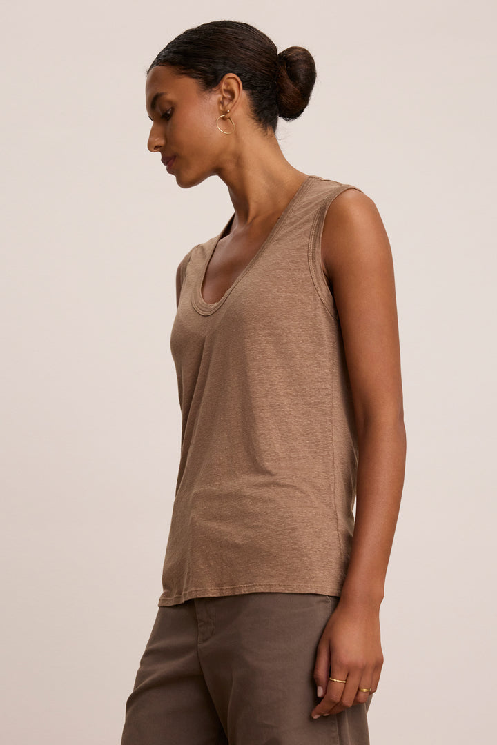 Velvet - Anca Linen Knit Top - Boutique Billie 