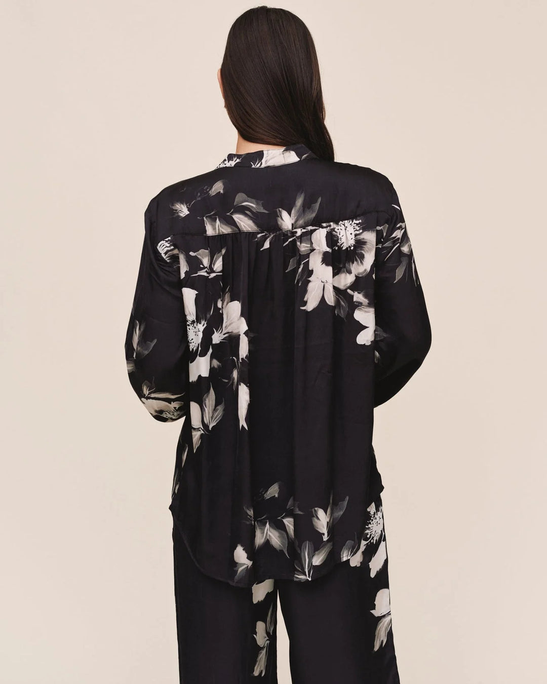 Bella Dahl - Chemise à manches longues avec col mandarin