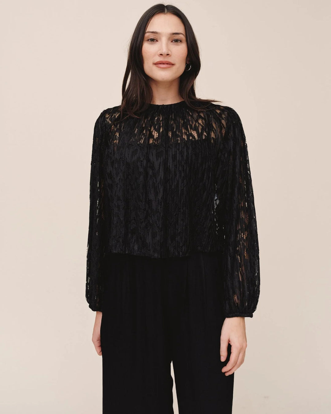 Bella Dahl - Blouse à manches longues avec encolure froncée