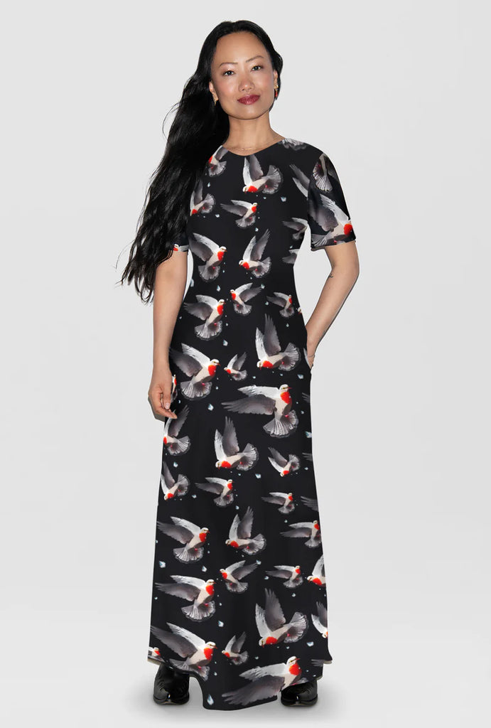 silk laundry bee dress SDERDZSE Women's Summer Dresses Cute Honey Bee Pattern Maxi Dress Vacation Outfits Sundress Beach Dresses for Women M at Amazon Women's Clothing store