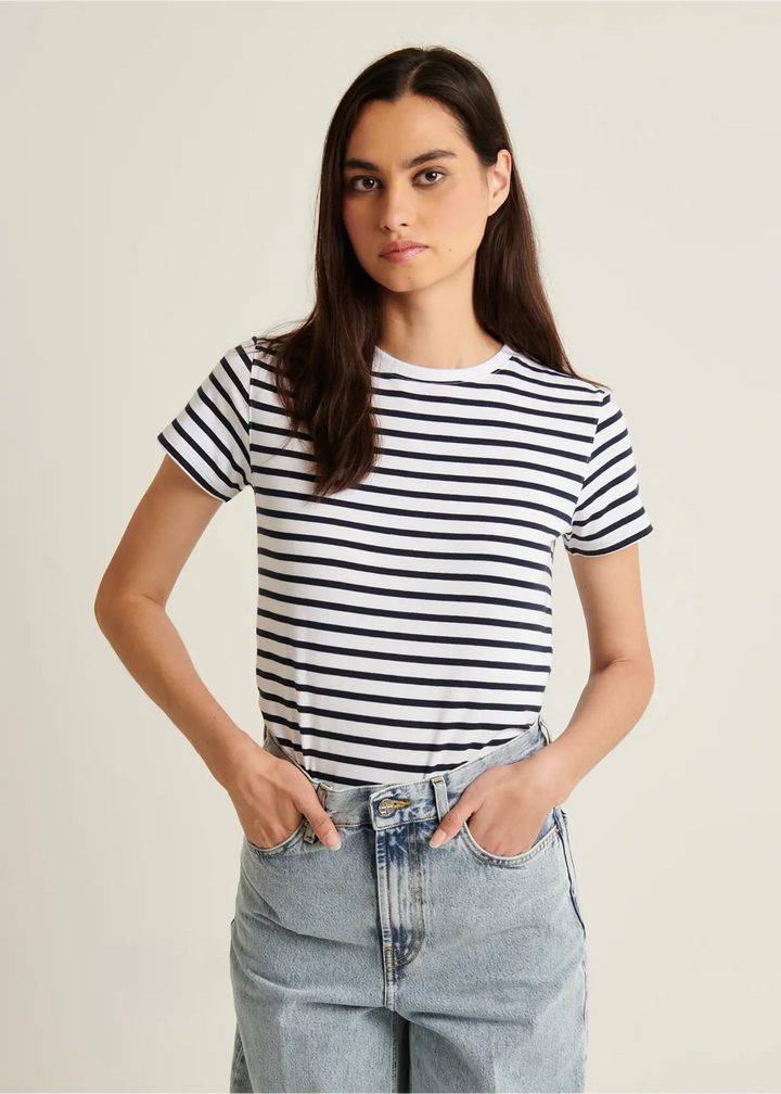 Patrick Assaraf - Iconic Classic Stripe T-Shirt