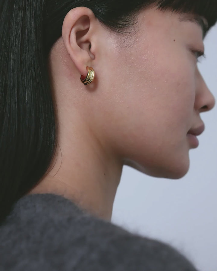 Jenny Bird - Boucles d'oreilles Mini Lennon en Or