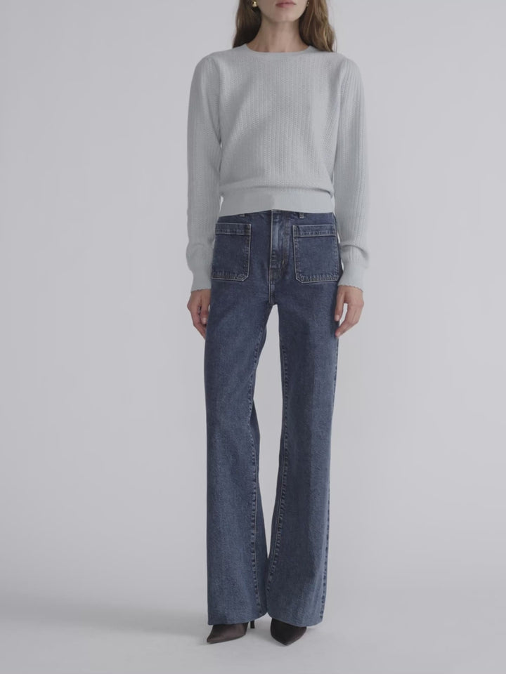 Frame - Chandail Ladder Pointelle Manche Longue