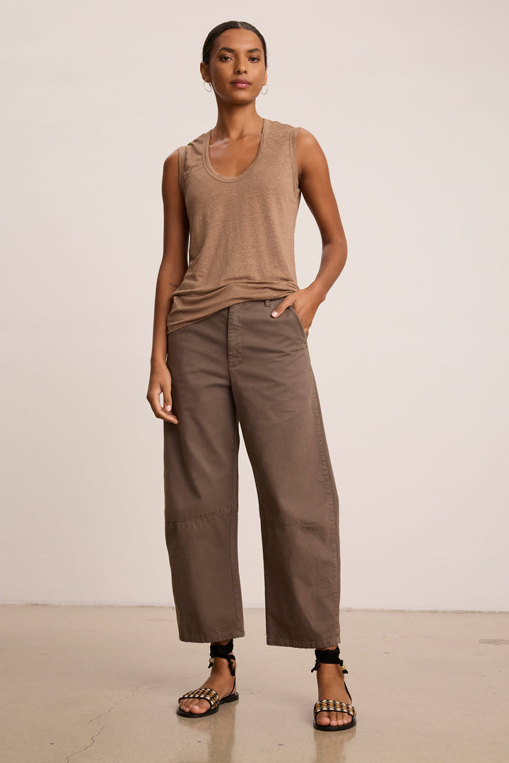 Velvet - Anca Linen Knit Top - Boutique Billie 