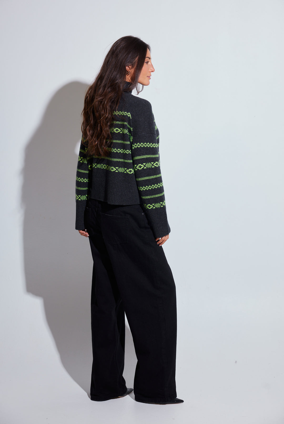 Colorush - Pull à col roulé Fairisle Carmen