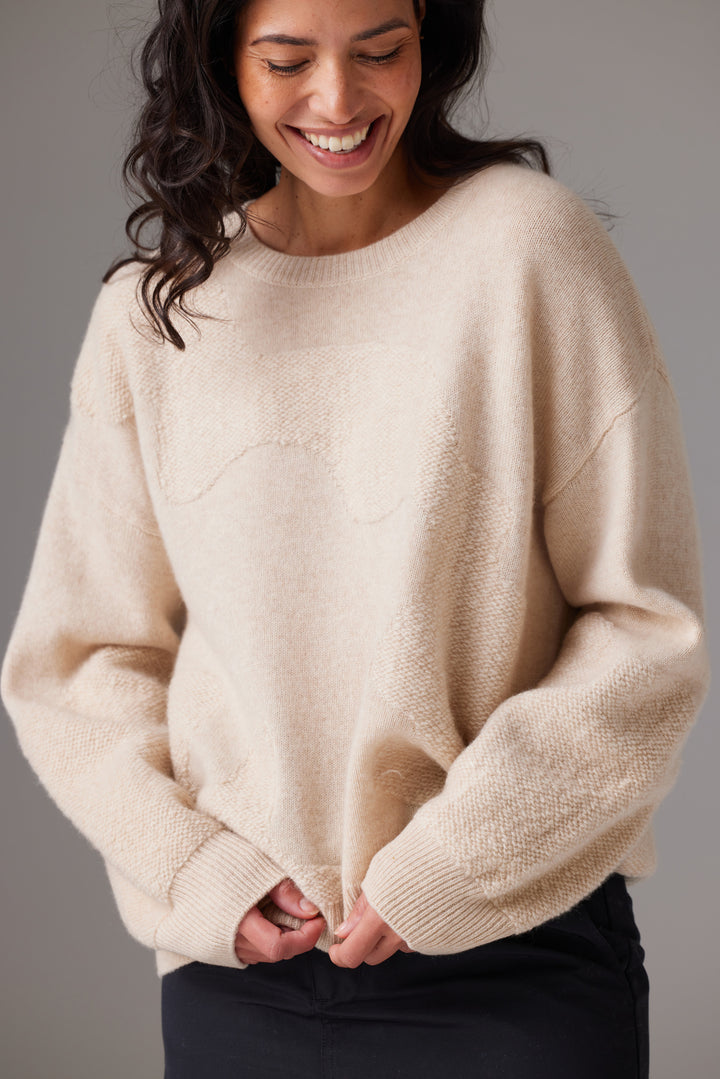 Colorush - Pull Col Rond Plushy Wave