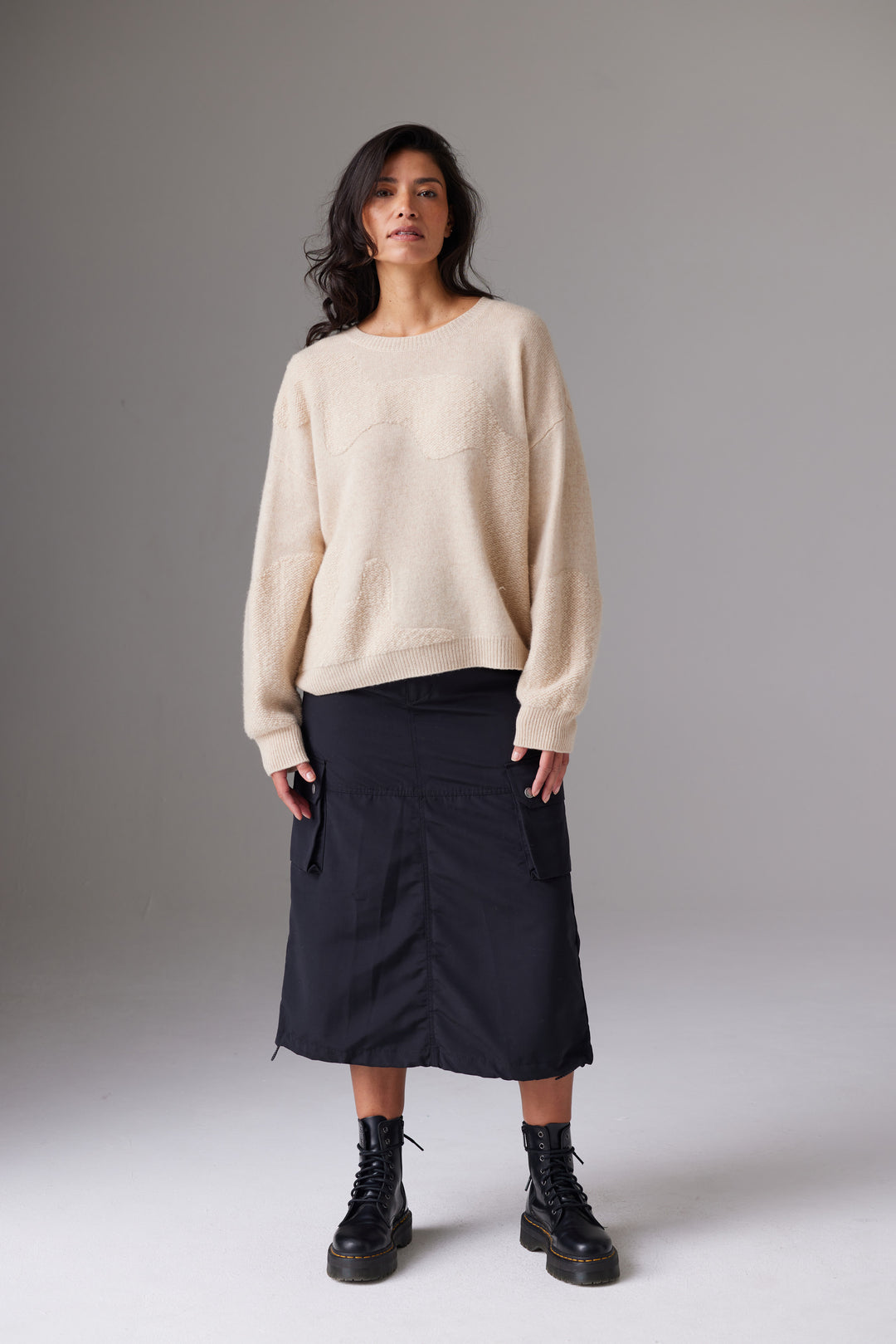 Colorush - Pull Col Rond Plushy Wave