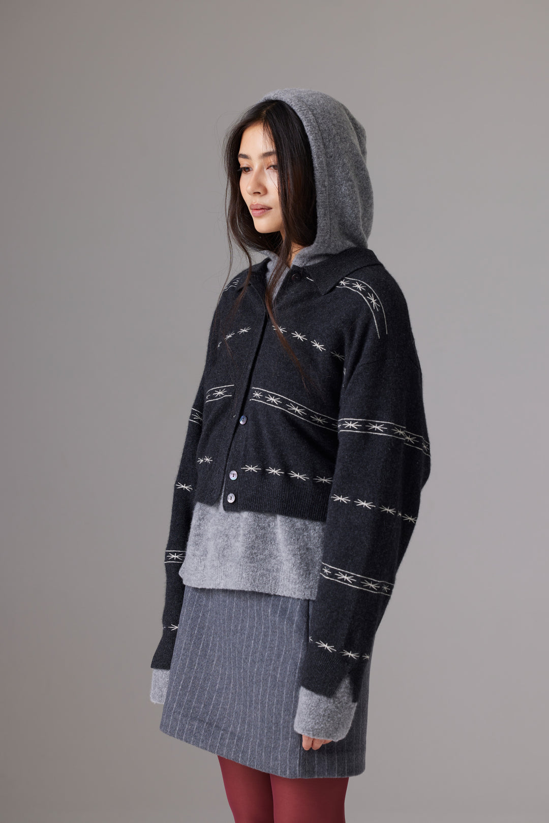 Colorush - Cardigan Bomber Alba Embroidered