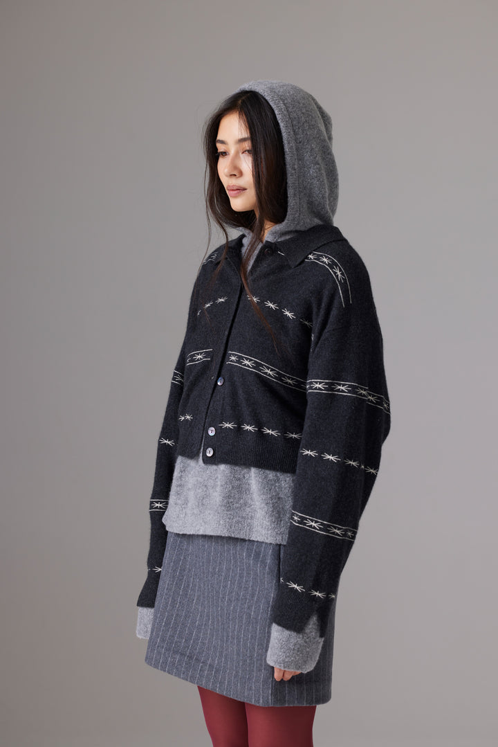 Colorush - Cardigan Bomber Alba Embroidered