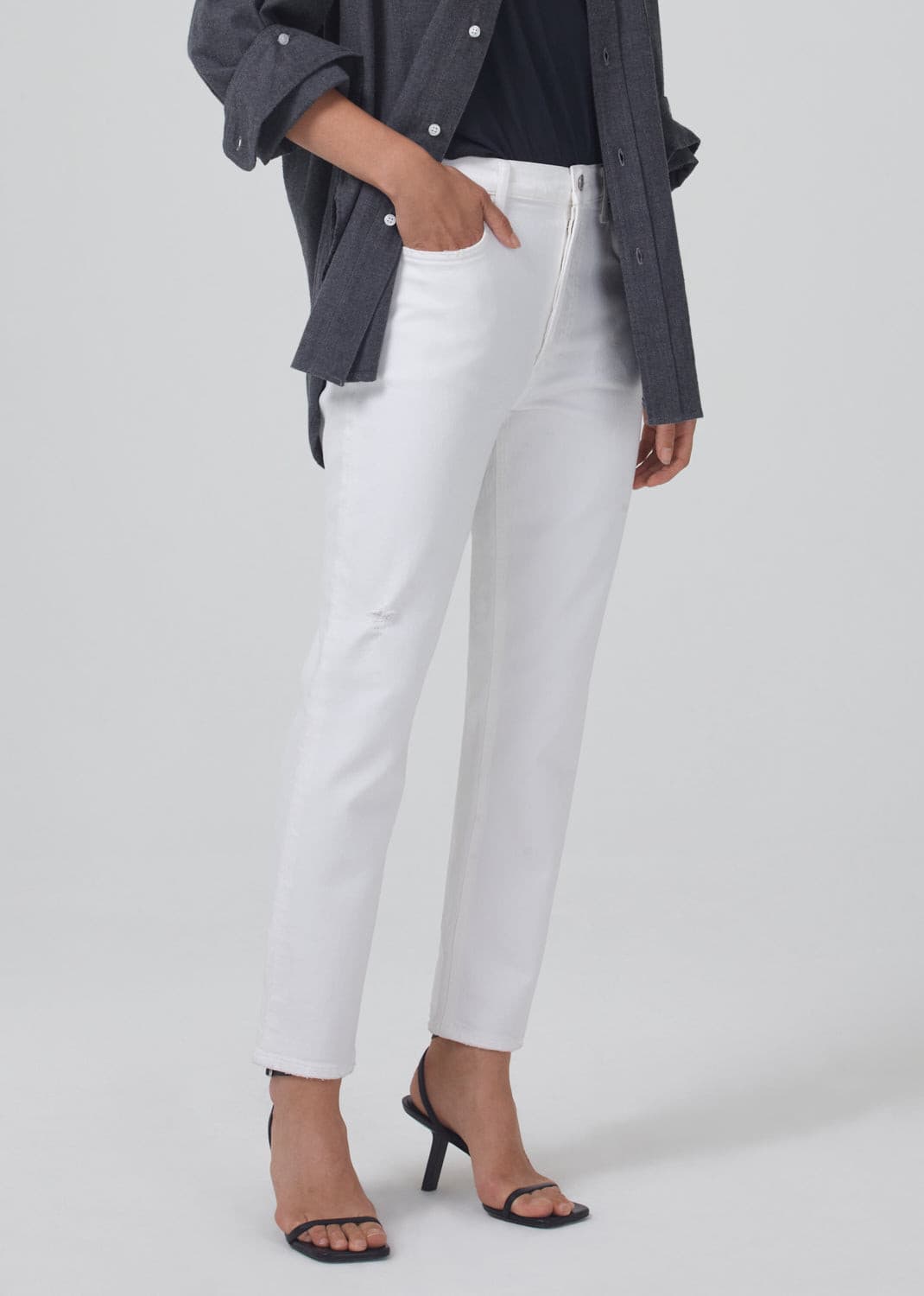 citizens of humanity jolene (organic cotton) white out