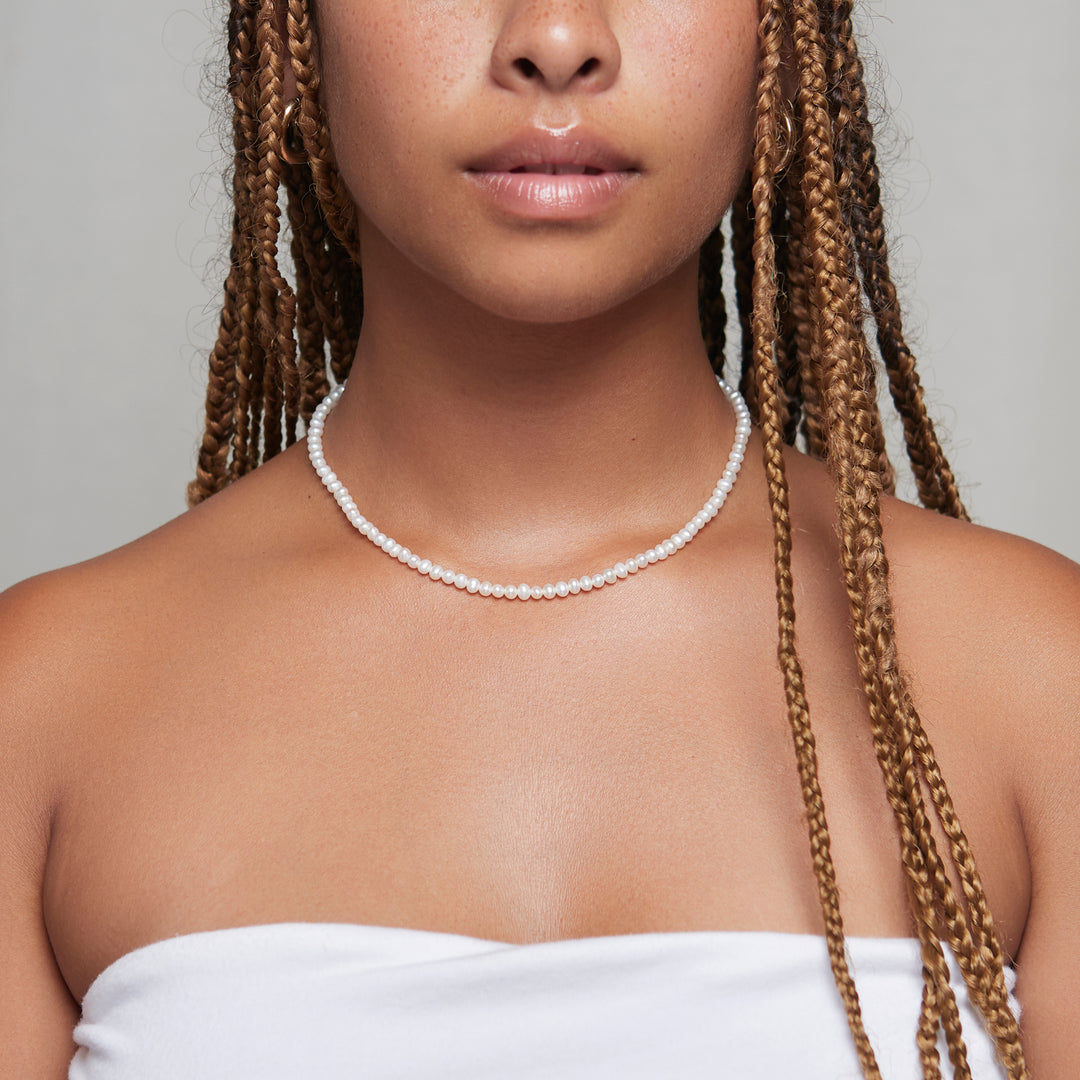 Deux Lions x Billie - Exclusive Collier 15,5" Perles d'Eau Douce - Boutique Billie 